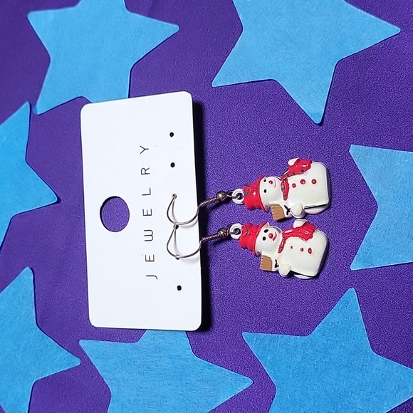Jewelry - Vintage Snowman earrings